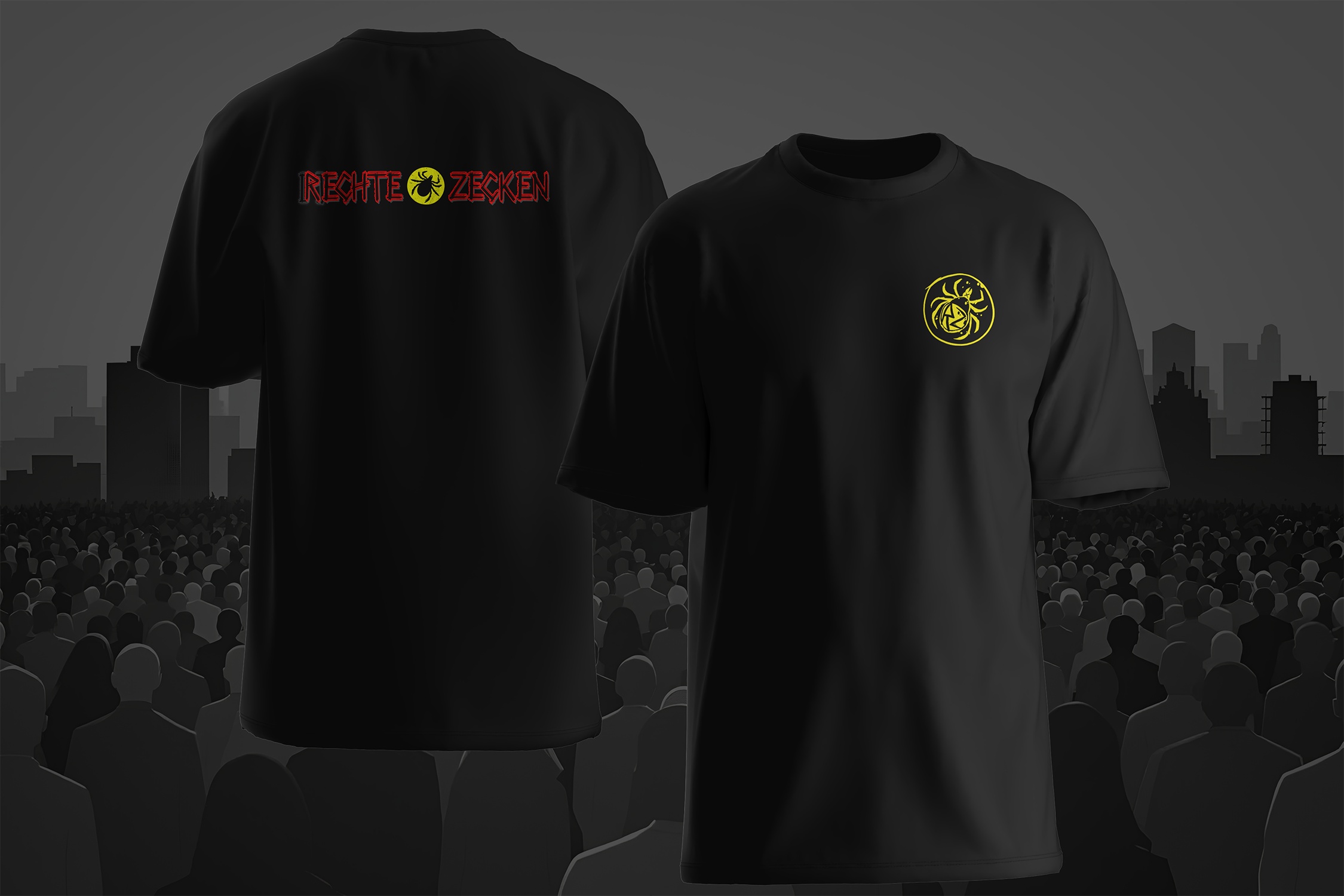 DPJ - Rechte Zecken Back & Logo