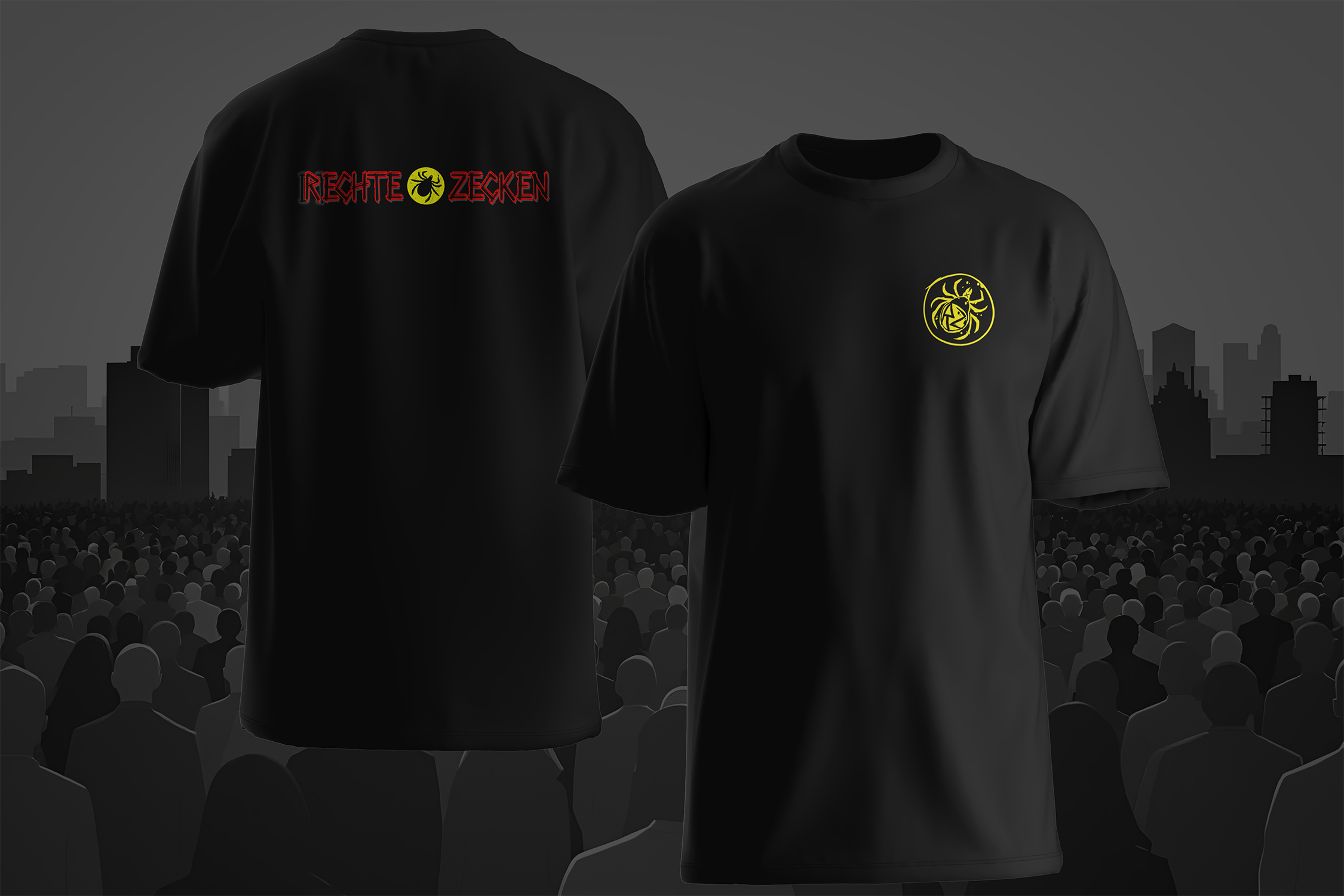 DPJ - Rechte Zecken Back & Logo