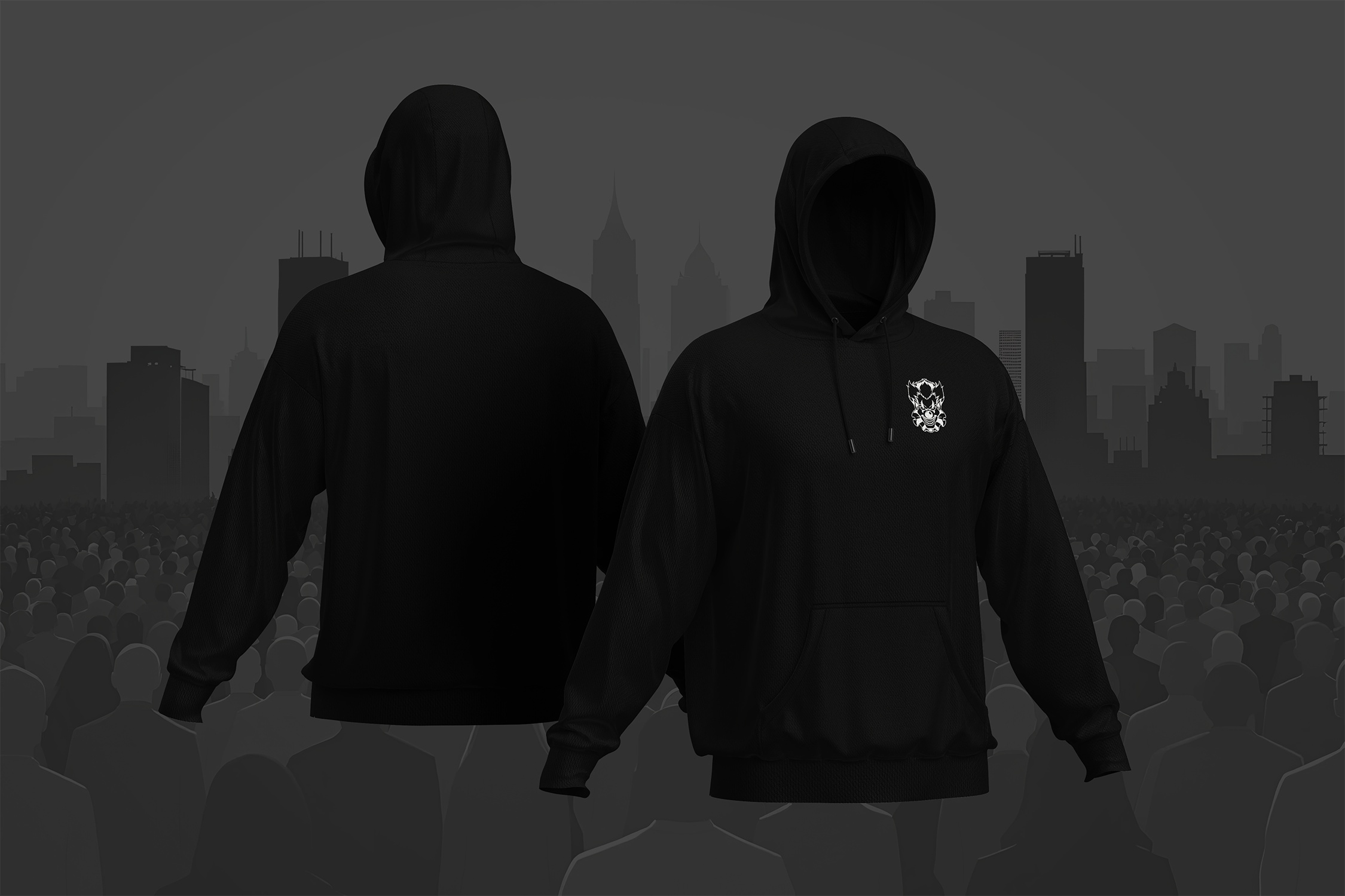 Clownswelt - Dog Whistle Clown Brustlogo Hoodie