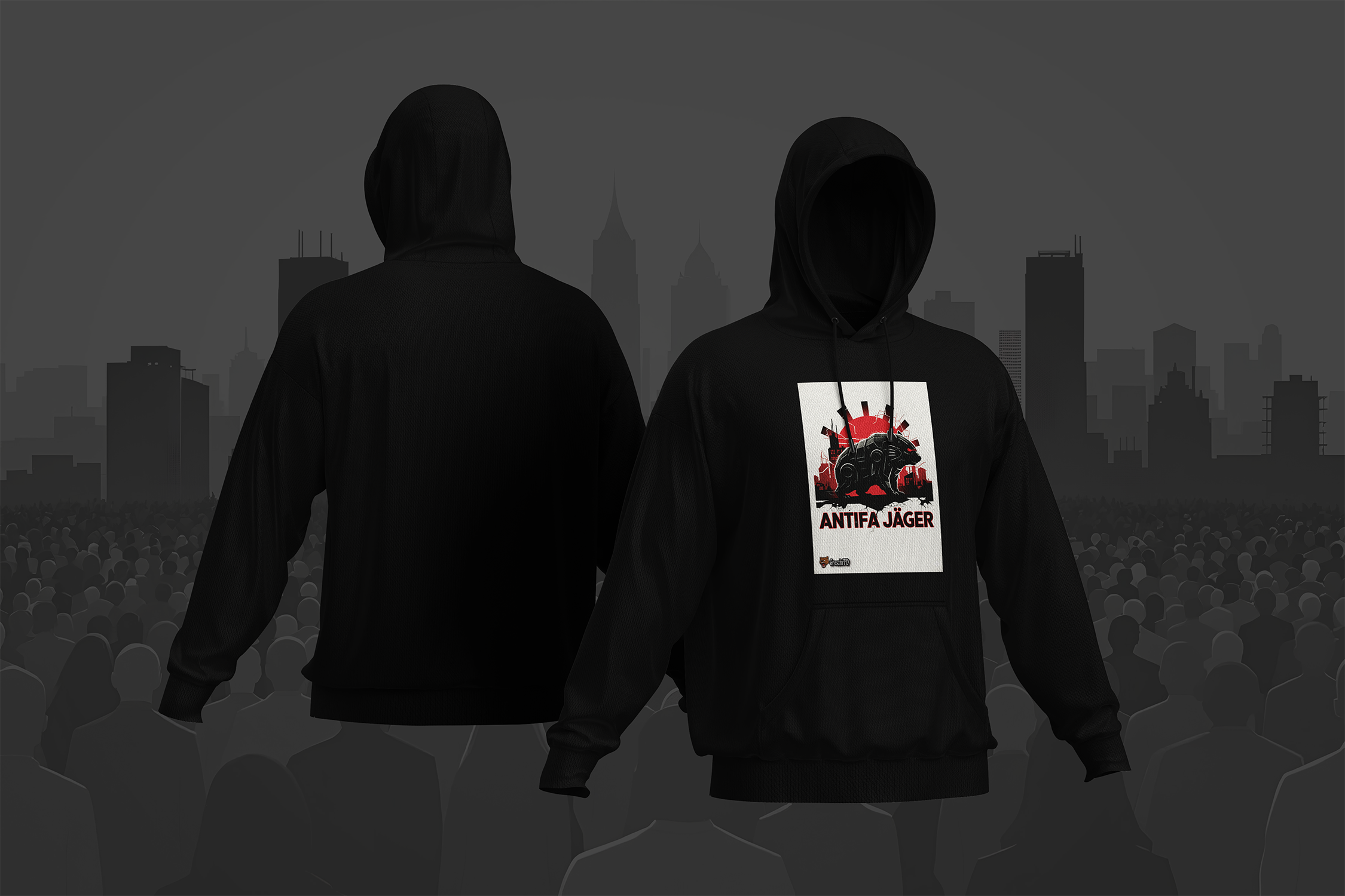 GroschiTV - Antifa Jäger v5 Hoodie