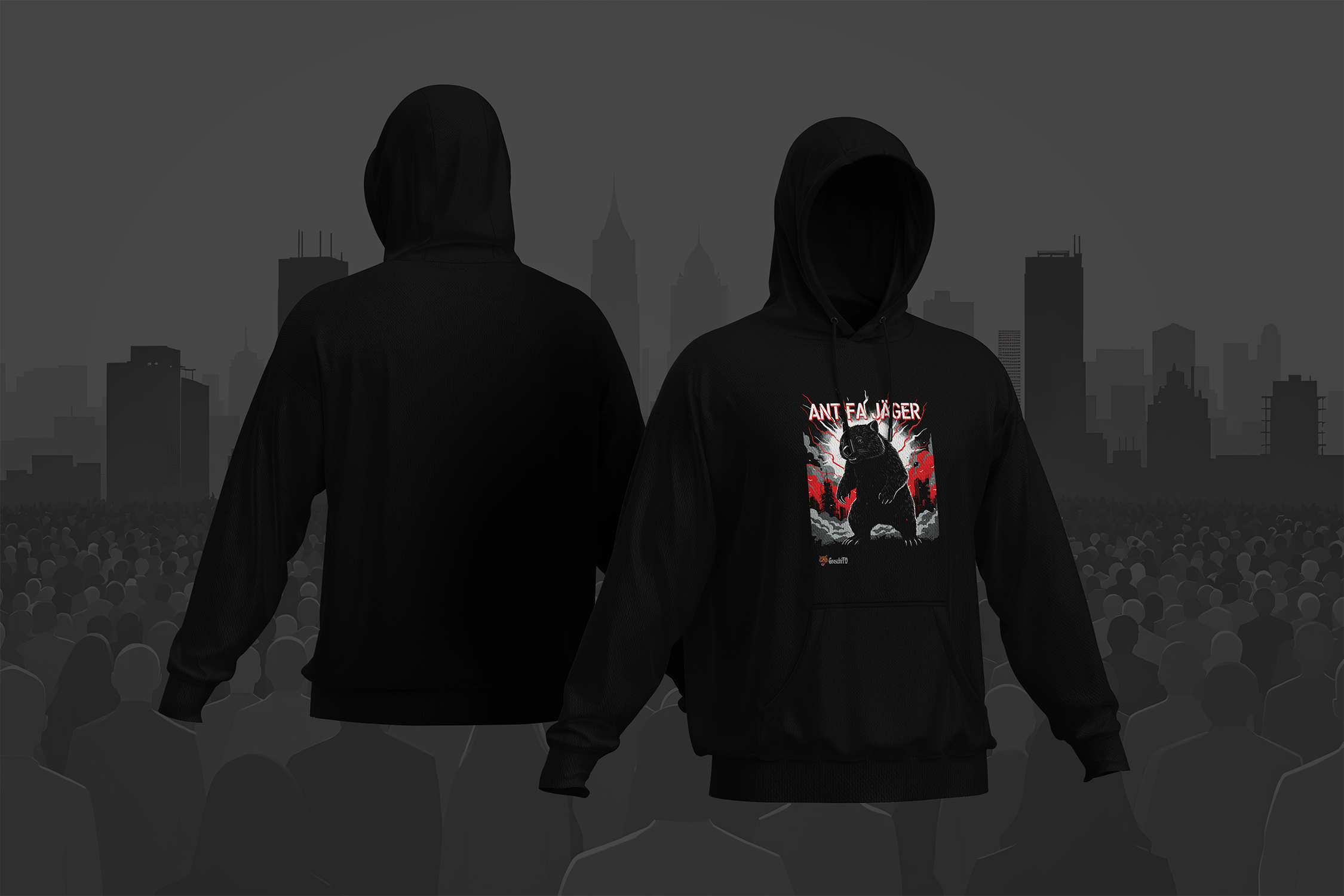 GroschiTV - Antifa Jäger v6 Hoodie