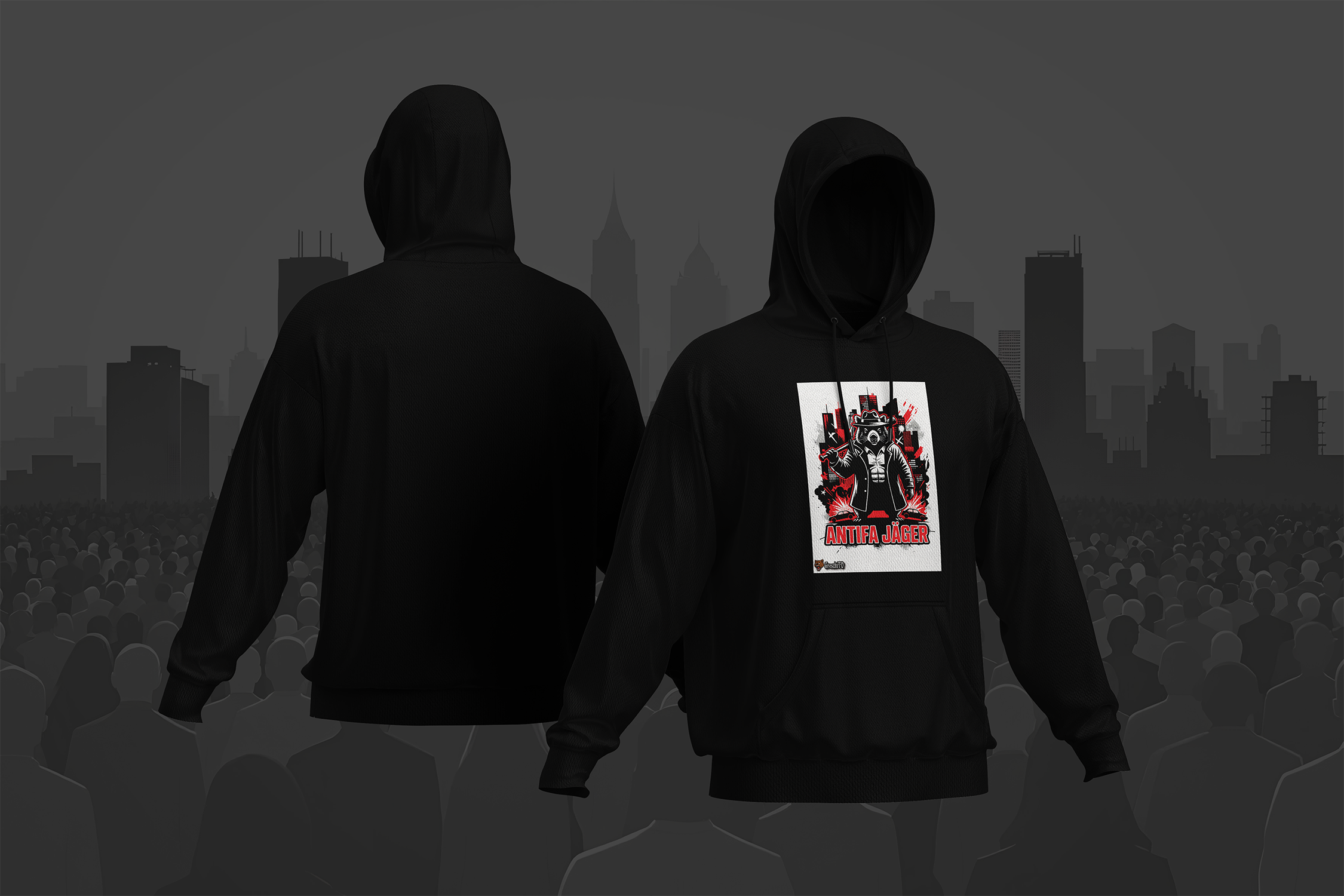 GroschiTV - Antifa Jäger v10 Hoodie