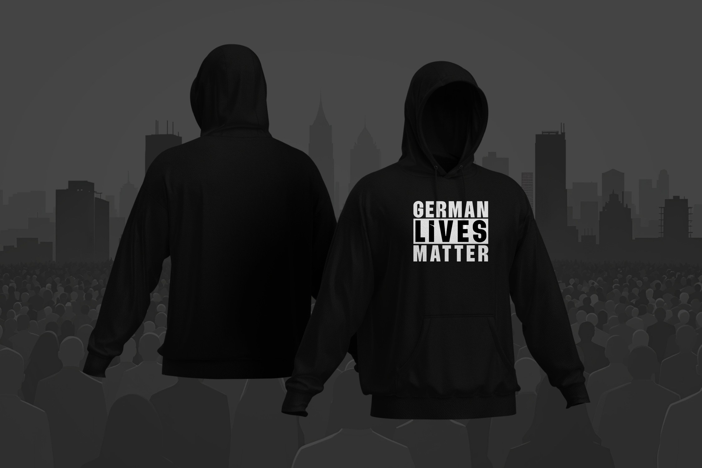 Deutschland - German Lives Matter v1 Hoodie – Schwarz