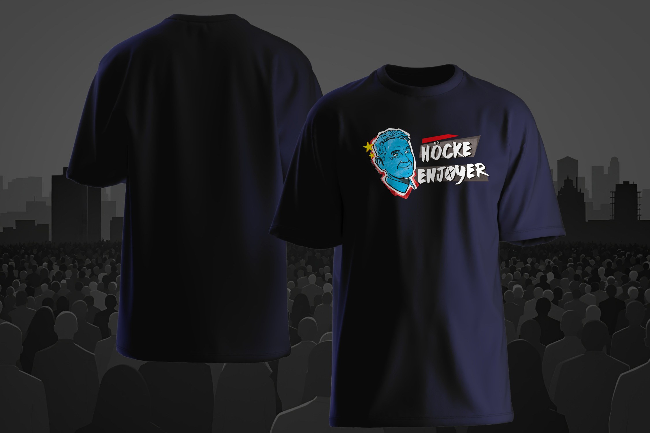 Memes - Höcke Enjoyer – Dunkelblau