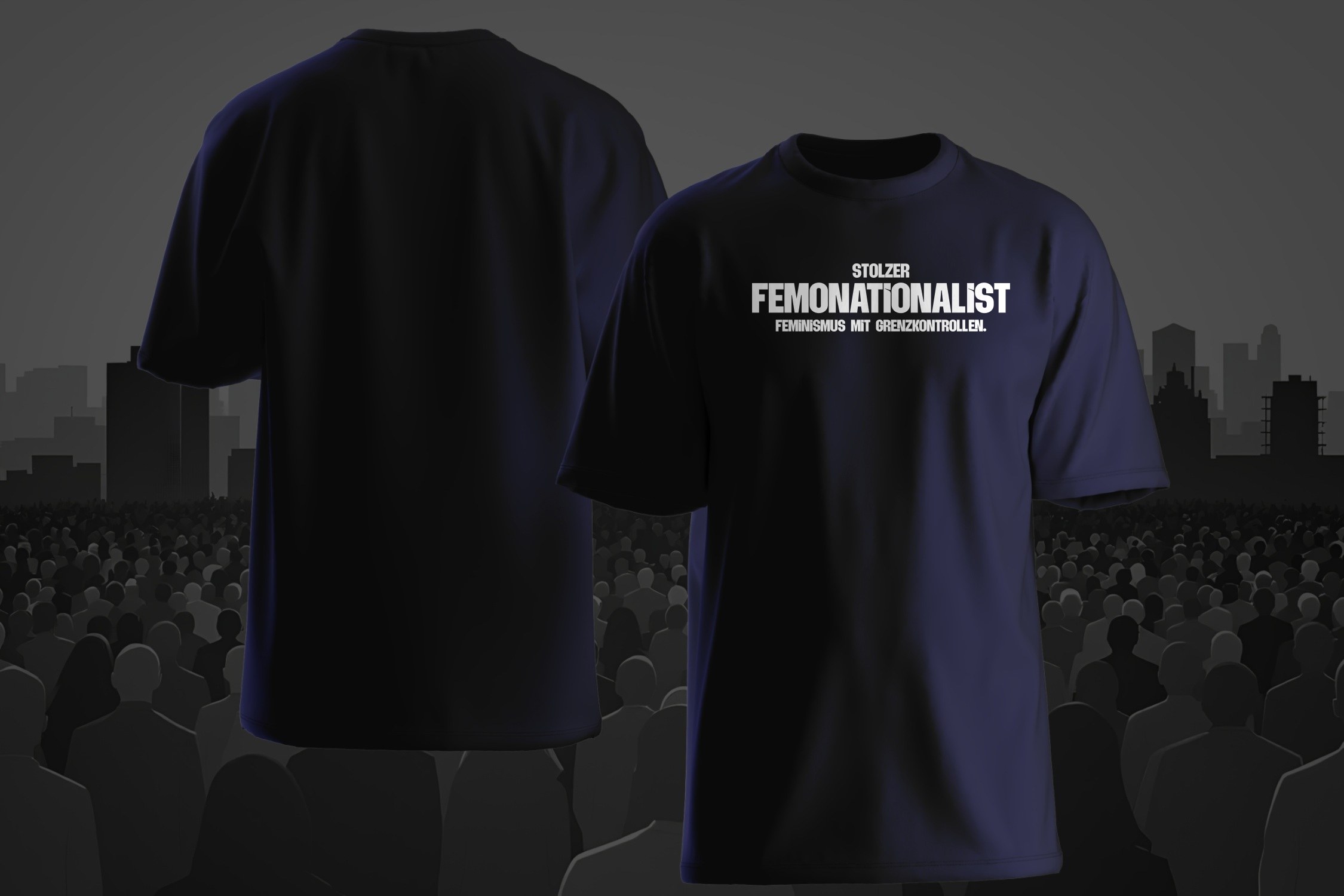 Memes - Stolzer Femonationalist – Dunkelblau